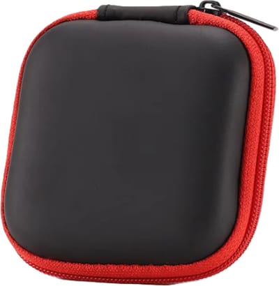 Oortjes Opberg Hoesje | Case | Etui | Organizer | Voor Het Opbergen Van Oordopjes En Laadkabels | Opbergen Van Sleutels | USB | ROOD