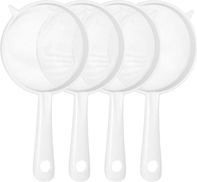 Set van 4 Zeven in Kattenoervorm - Diverse Maaswijdtes voor Perfect Zeven en Uitlekken van Voedsel