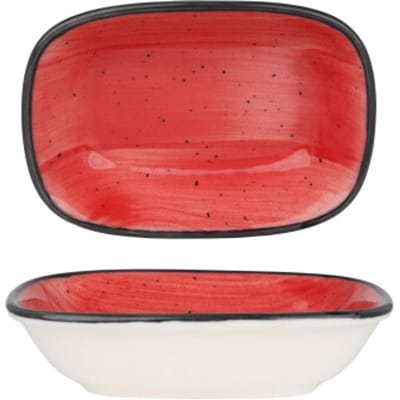Bonna Serveerschaal - Aura Passion - Porselein - 14x10 cm - set van 2