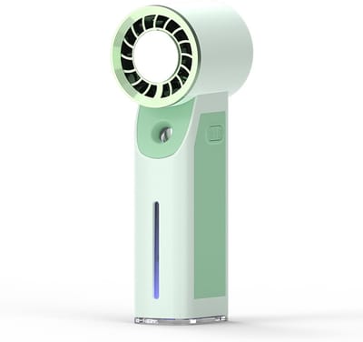 VHV-Draagbare Mini-Vernevelingsventilator met Type-C Oplaadfunctie - Handventilator met Koude Mist - Krachtige Mini Fan voor Zomer, Reizen, Sport en Kantoor - Groen
