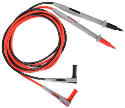 Multimeter Meetsnoer - Testkabel Koper - Elektrische Metingen - Tin Koper Materiaal - 1.5 Meter - Zwart