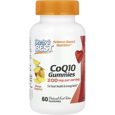 Doctor's Best, CoQ10 gummies, Mango Madness, 200mg, 60 gummies (100mg per gummy)