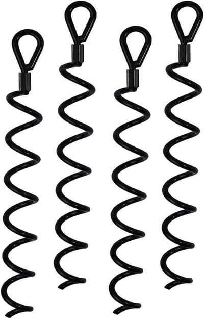 Spiral Earth Ground Hoogwaardige schuur ankerkit ideaal als hondenpaal paal beveiligen van tenten dieren luifels schuur carports schommelsets