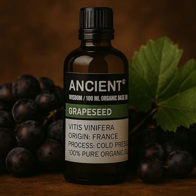 Biologische Druivenpit Basisolie - 100ml - Aromatherapie Basisolie - Druivenpitolie