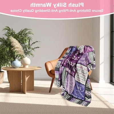 Flanellen deken voor beste vrienden, 130 x 150 cm, cadeau voor vrouw, verjaardag, met inspirerende citaten, perfect voor moeder, dochter of zus