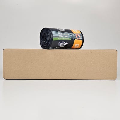 Swirl Vuilniszakken 60 Liter | Trekband | 96 Zakken | Gerecycled LDPE | 45 My | 68x73 cm - Swirl 60 Liter, Swirl PRO Extra Stevig,