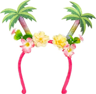 Boland - Diadeem Palmera - Één maat - Volwassenen - Vrouwen - Hawaii - Themafeest - Strandfeest