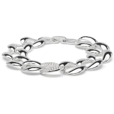 Luxenter Armband met glanzende zirkonia en rhodiumafwerking - Shinthi