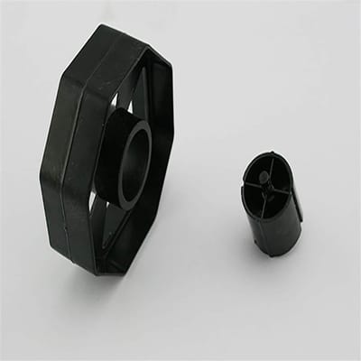 Dailygoods- Kernwiel Vervangend - Dispenserwiel 75 mm - Tape Dispenser - Plastic Wiel - 25 mm Bandbreedte - Stevig Zwart Plastic