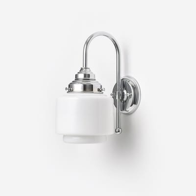 Wandlamp Getrapte Cilinder Small Meander Chroom - Art Deco Trade
