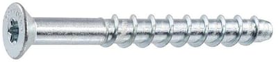 Betonschroeven - Bevestigingsschroeven - Stevig Bevestigen - Verzonken Kop - 10x110mm 50 Stuks - Zilverkleurig