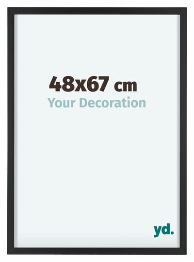 Your Decoration - Fotolijst 48x67 cm - Aluminium - Zwart - Virginia