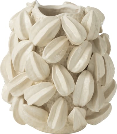J-Line vaas Botanica Cacao Hoog - keramiek - beige - Ø 30.5 cm