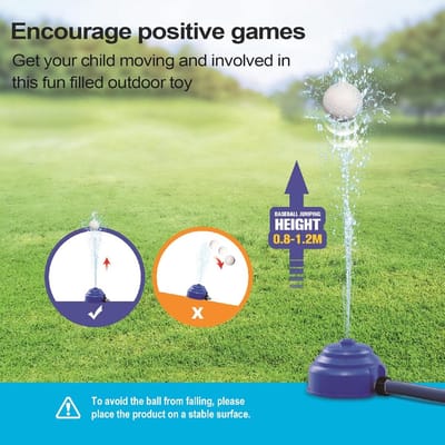 Watersproeier Honkbal - Water Speelgoed - Buiten Spelen - Interactief 2-in-1 - 28x19x19 cm - Uniek