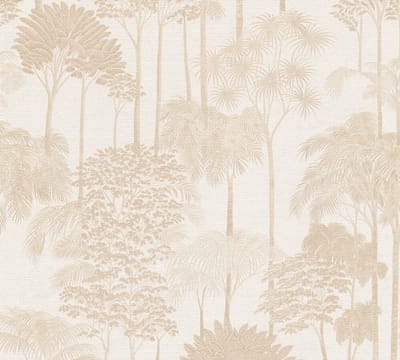 PALMBOMEN BEHANG | Botanisch - Beige Crème - A.S. Création Cuba II