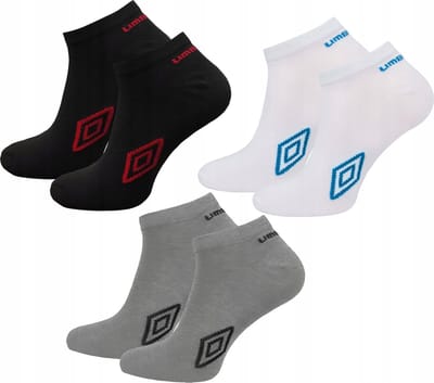 Umbro - Sokken heren - Maat 39 - 42 cm ( 3 - paar ) Multipack - Sokken mannen - Sportsokken - Sneaker - Witte,Zwart,Grijs