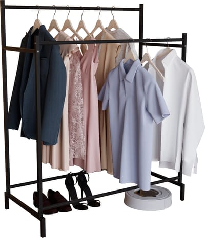 Metalen open garderobe inloop kledingrek kledingstang Labol L