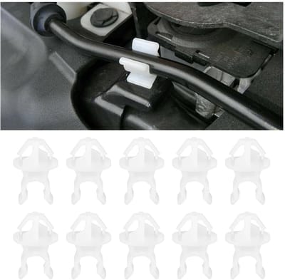 Dailygoods- Motorkapsteunstangclip - 10 Stuks - Bevestigingsclip - Kunststof - Universeel - Hoogwaardig PP - Ergonomisch Ontwerp