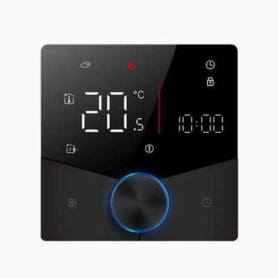 Slimme Thermostaat - Temperatuurregelaar WiFi - Comfort Verwarmen - App Bediening - 41-95 Fahrenheit - Zwart