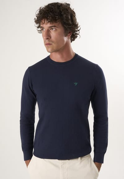 Felix Hardy Sweater Met Ronde Hals - Trui 100% Katoen Heren Navy - 2Xl
