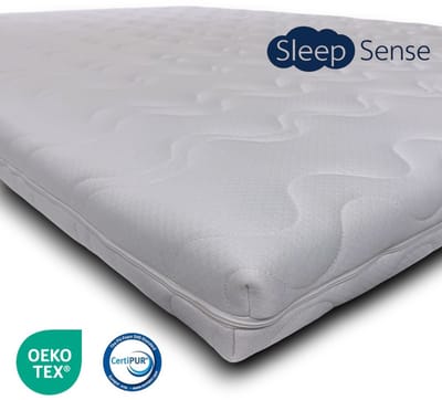 Sleep Sense® Hotel topper - topdekmatras - topmatras - Hybrid Koudschuim - 90x200 - circa 7 cm dik - Anti Allergisch - Afritsbare hoes - 100% veilig