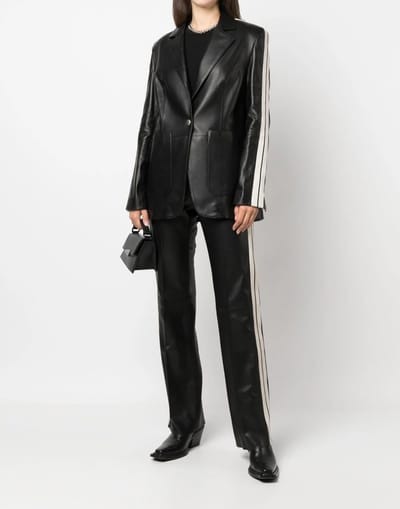 Leren trainingsblazer