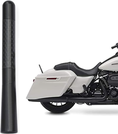 Motorfiets Antenne Koolstofvezel Antenne Mast Vervanging 12cm met sterke hoge kwaliteit radio signaal ontvangst
