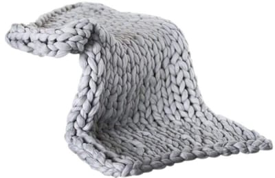 JHUBERS- Gebreide Deken - Handgemaakt - Zacht/Warm - Multifunctioneel - 50x50/80x100/100x100 cm - Unieke Kasjmier Touch - Plaid