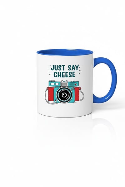 Just Say Cheese Fotocamera Mok - Perfect voor Fotoliefhebbers