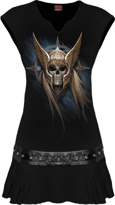Spiral - ANGEL WARRIOR Short dress - S - Zwart