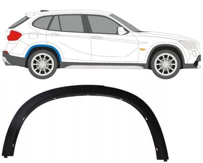 Zijlijst sierlijst achterspatbord voor BMW X1 2009-2015 / Rechts