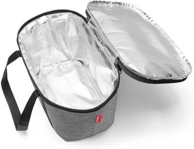 Kleine koeltas Twist Silver - Hoogwaardig polyester voor picknick en winkelen