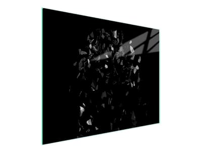 TMK ArtDeko - Snijplank Glas - 52x30cm - Zwart - Hittebestendig - Antislip