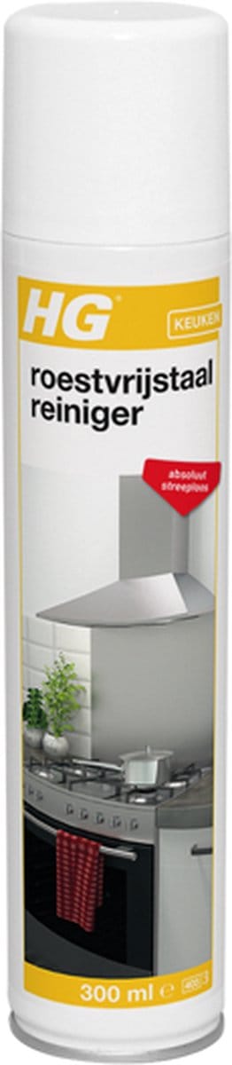 HG RVS Snelreiniger - 300 ml | Roestvrijstaal snelreiniger| 2 Stuks !