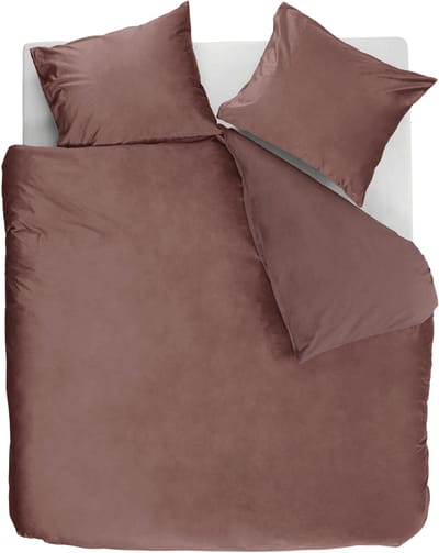 Ambiante Velvety dekbedovertrek - Tweepersoons - 200 x 200/220 cm - Roze