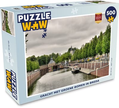 Puzzel Breda - Gracht - Bomen - Legpuzzel - Puzzel 500 stukjes