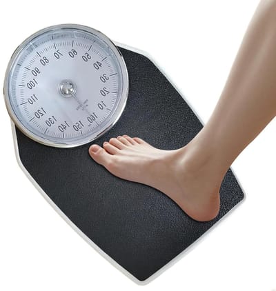 Mechanische Personenweegschaal - Lichaamsmeter - Gezondheid bijhouden - Vochtbestendig ontwerp - 160kg capaciteit - Zilver