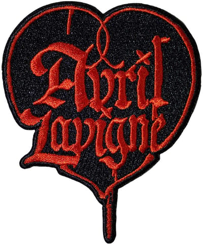 Avril Lavigne - Heart Patch - Zwart/Koperkleurig