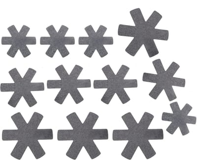 Dailygoods- Panbeschermers Set van 12 - Pannenverdelers - Panscheiders - Antikras - 3 Maten - Bescherming tegen Krassen