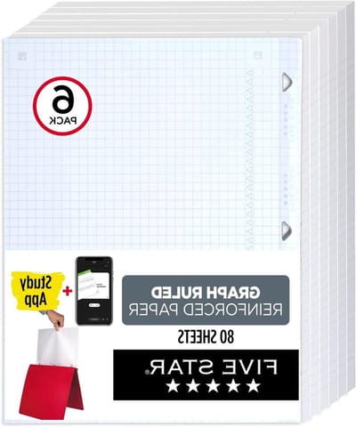 Losbladig Papier - Notebook Papier - Studie en Werk - Dubbel Sterk Versterkt - 8.5 x 11 Inch - Wit