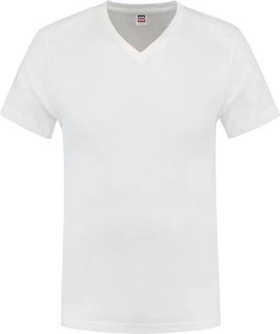 Tricorp T-shirt V-hals fitted - Casual - 101005 - Wit - maat M