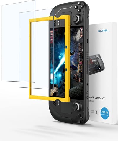Anti-Glare Screen Protector voor Steam Deck OLED - 2 Pack, Anti-Reflectief Gehard Glas met Installatiehandleiding en Schermbescherming
