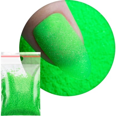 MollyLac - Brokaten voor Nagels - Neon Groene Glitter - 20g