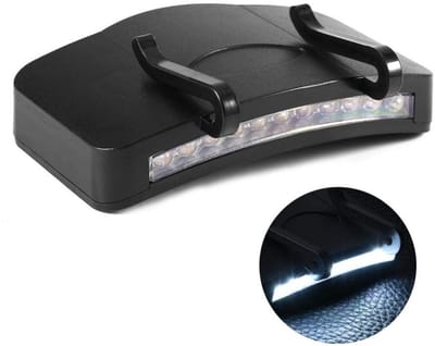 Allecto - LED Visor Clip Lights - Handfree lichtbron - Compact en lichtgewicht - Geschikt voor outdoor activiteiten - 11 super heldere LEDs - Idea