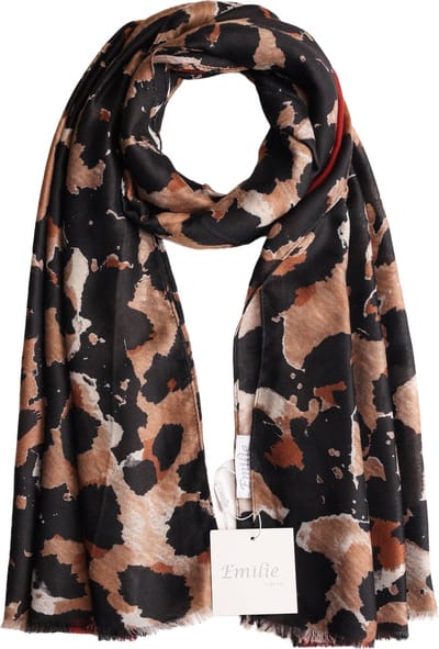 Emilie scarves - sjaal - panterprint - bruin - beige - zwart