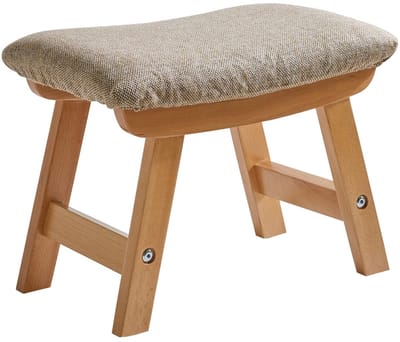 Unyqoos ® Houten Voetenkruk met Antislip en Comfortabele Bekleding voor Veelzijdig Gebruik in Huis