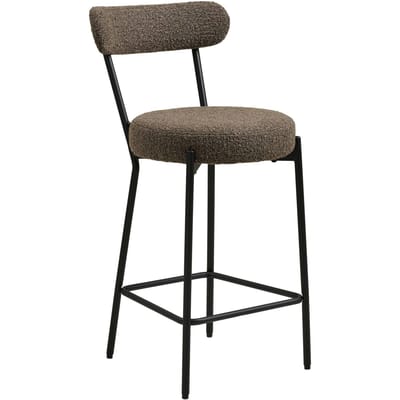 Giga Meubel Hocker Polly - Oranje Stof - 51x67x37cm