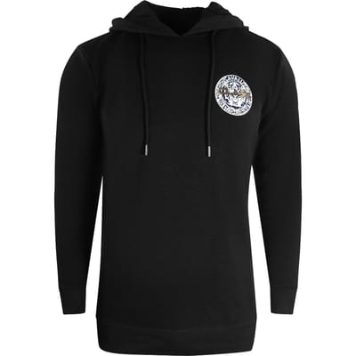 Cavalli Class zwarte hoodie met groot cirkelontwerp