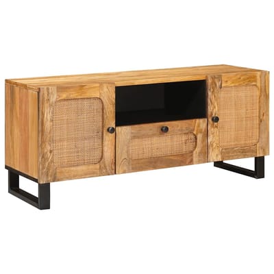 vidaXL - TV - Kast - Bruin - 105 - x - 33 - x - 46 - cm - Massief - Mango - Hout