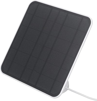 Zonnepaneel Beveiligingscamera - Draagbare Zonnelader - Continue Stroomvoorziening - IP65 Weerbestendig Ontwerp - 12W 6V - Wit